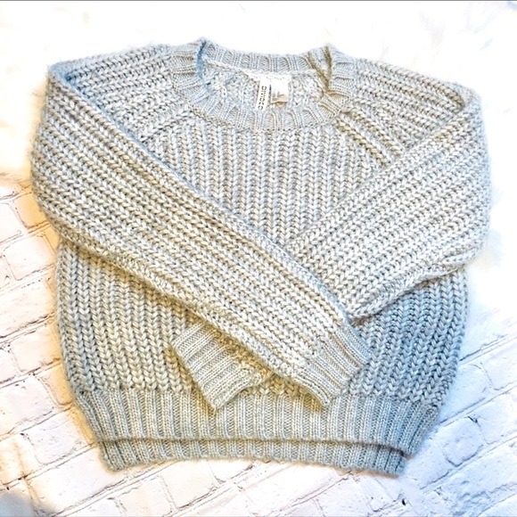 Divided Sweaters - |•DIVIDED•| Large Knit Grey Sweater
